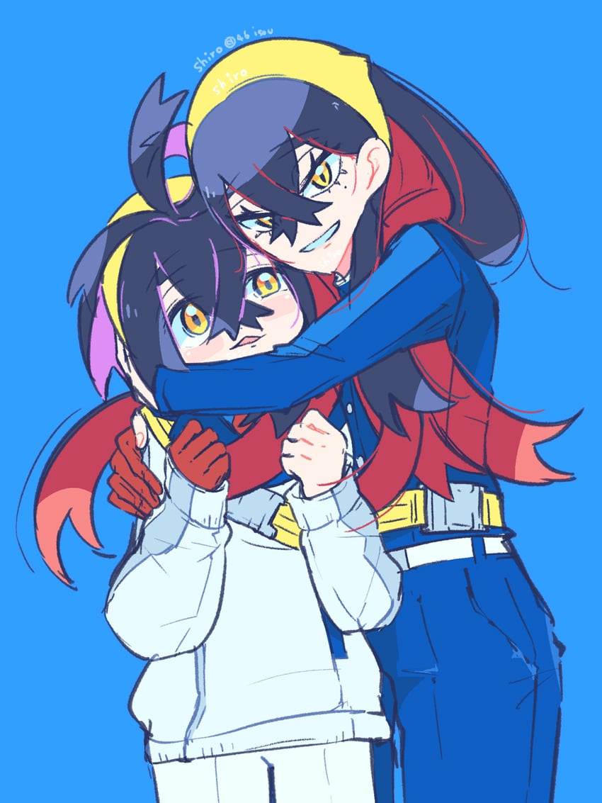 kieran and carmine (pokemon and 1 more) drawn by shiro_(46isou)