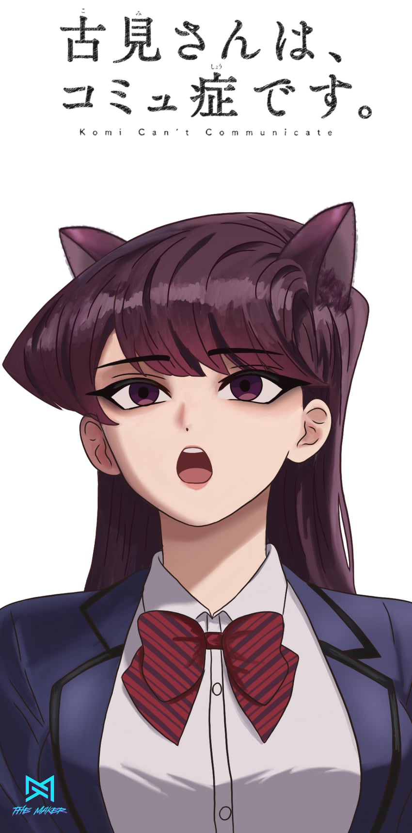 komi shouko (komi-san wa komyushou desu) drawn by themaker