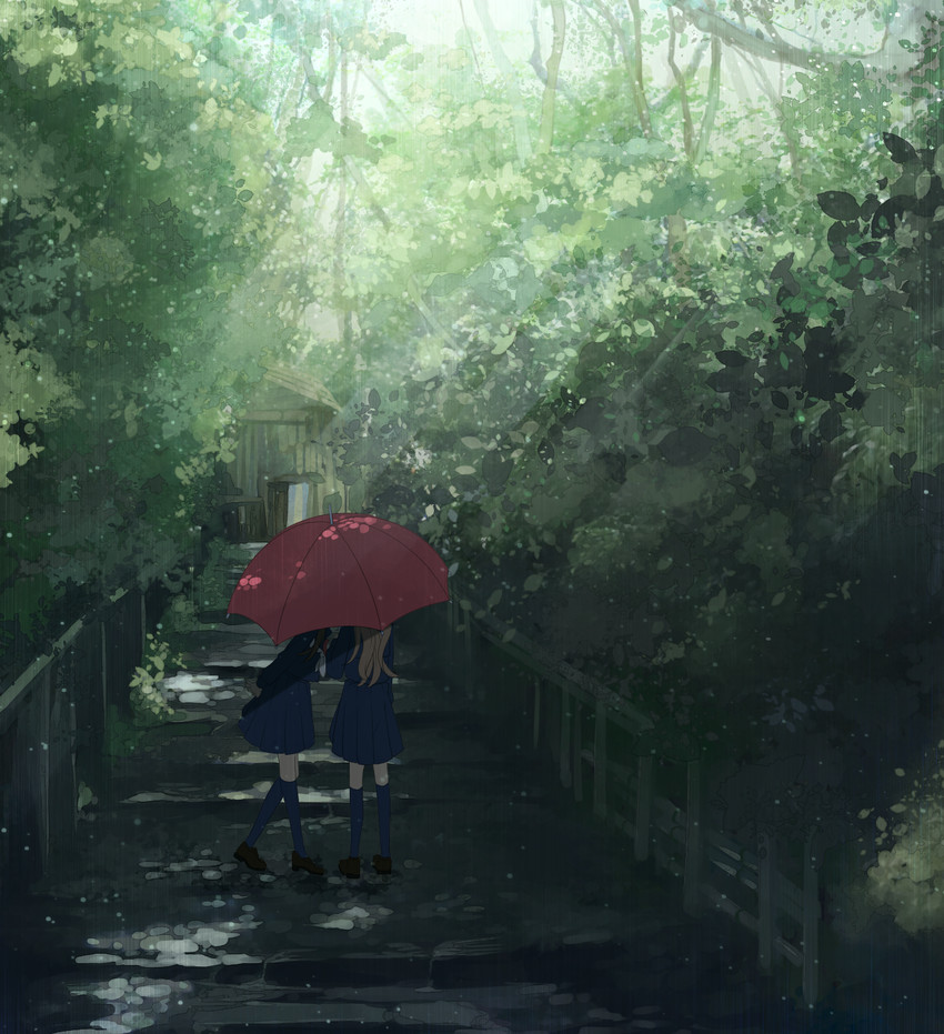 kawawa sakurako and yamabuki kasumi (futaribeya) drawn by yukiko_(tesseract)