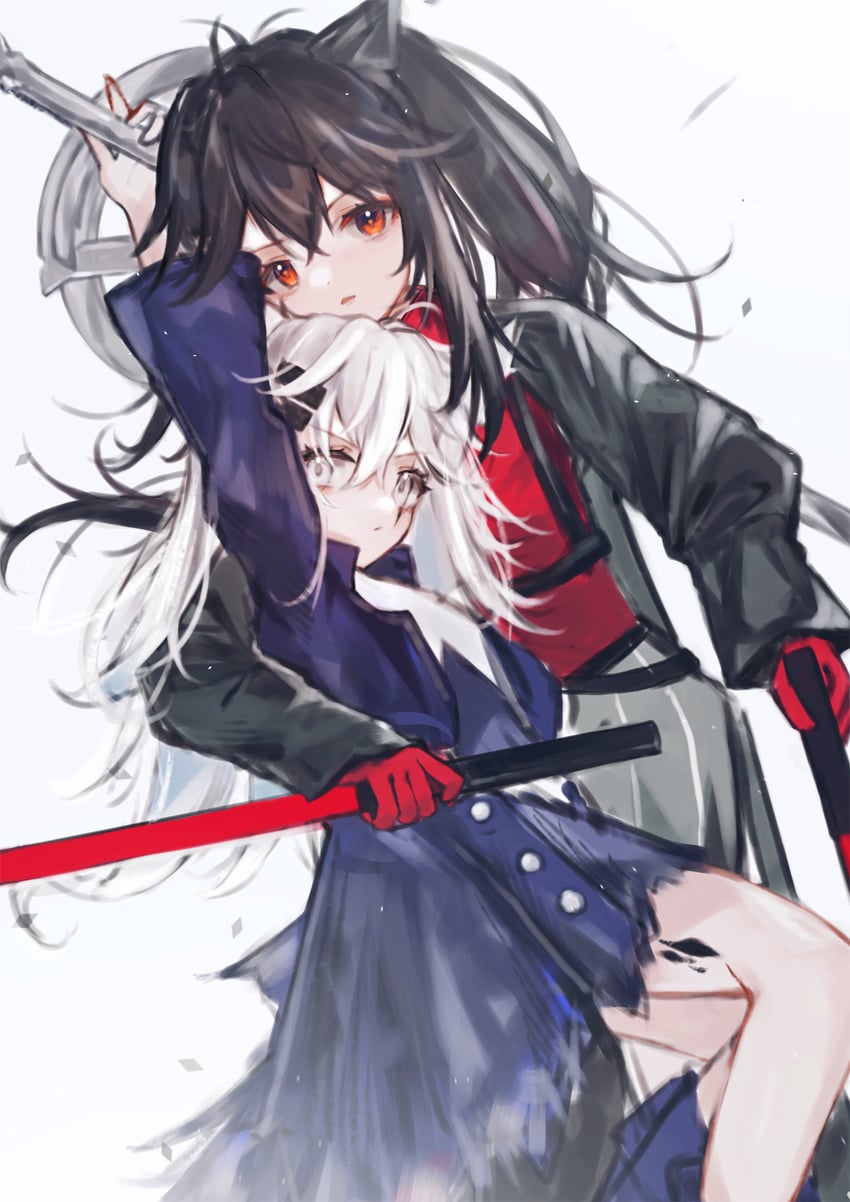 texas and lappland (arknights) drawn by yuki_(yuki_no_42)