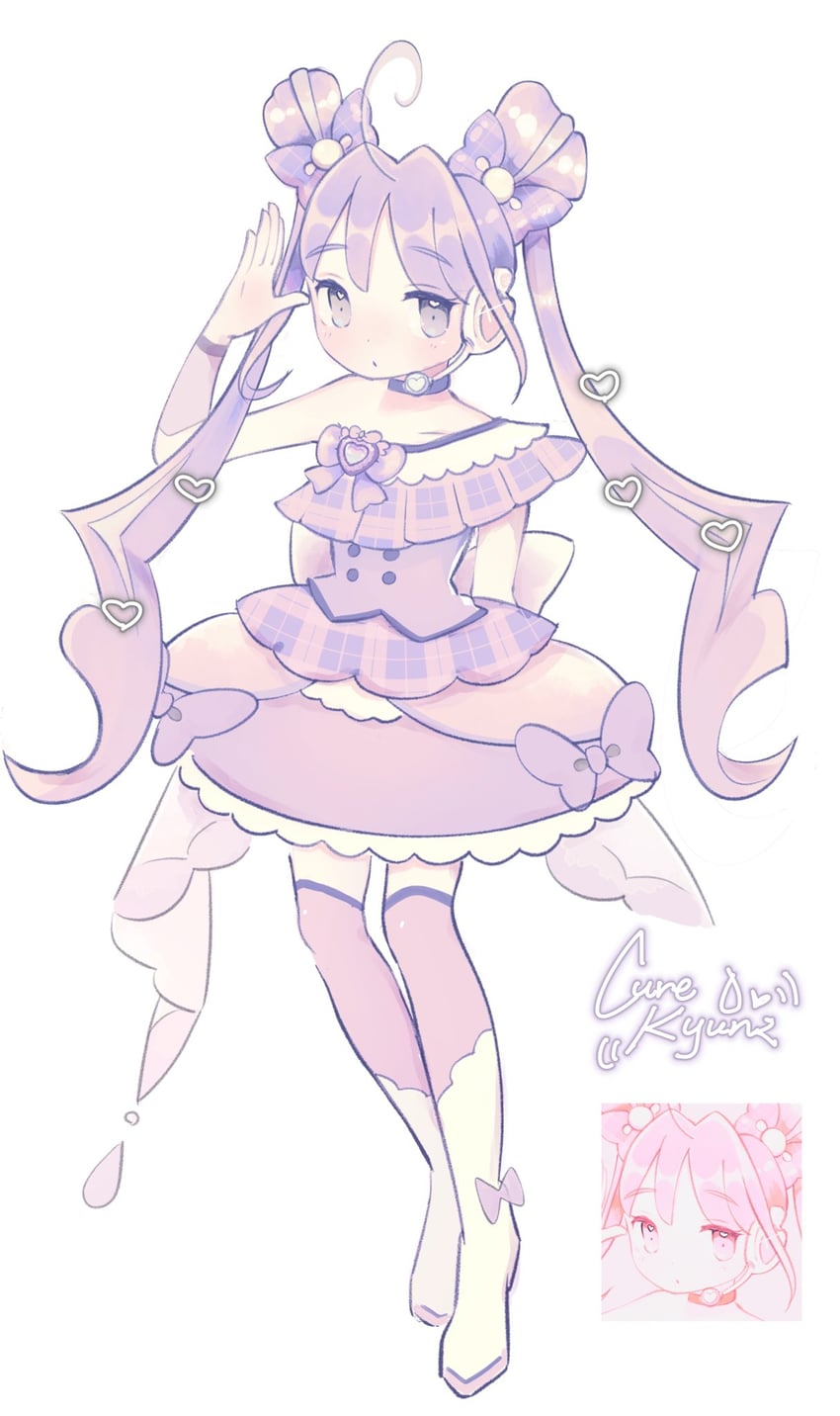 shigure kokoro and cure kyunkyun (precure and 1 more) drawn by mogu29