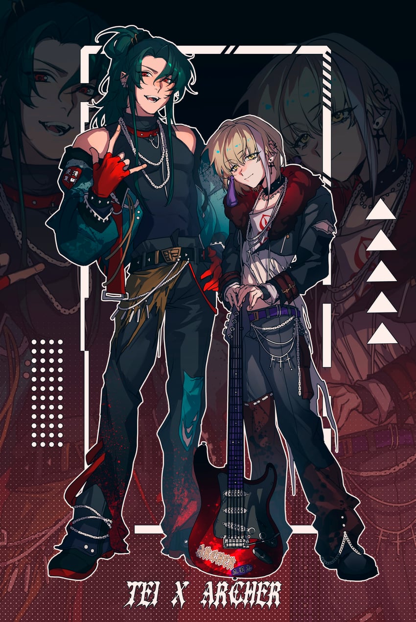 archer and zheng chenggong (fate and 1 more) drawn by aizendai