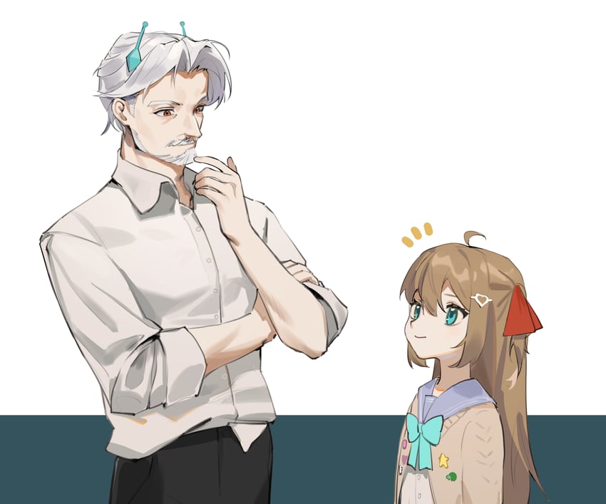neuro-sama and dadbot (vedal ai) drawn by sorenftt