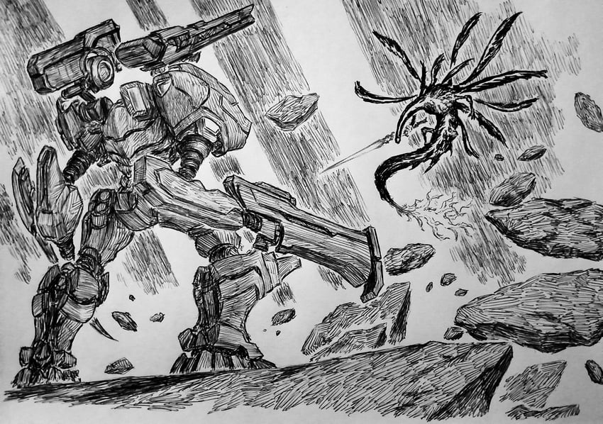elden beast (elden ring and 4 more) drawn by chronozbergh