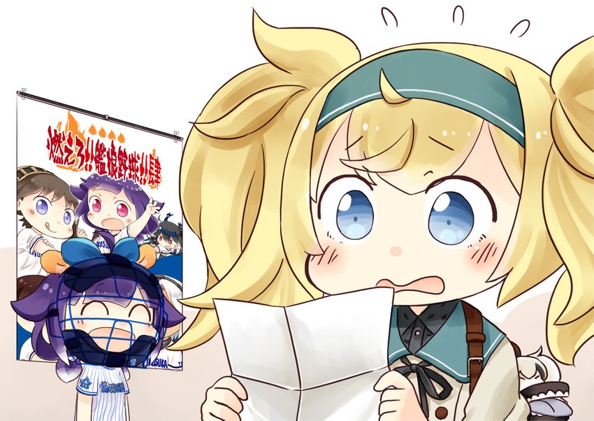 hiei, taigei, gambier bay, hatsushimo, hatsushimo kai ni, and 1 more (kantai collection and 1 more) drawn by hinata_yuu