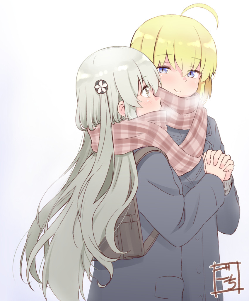 egawa kusumi and amano soraha (assault lily) drawn by gochisousama_(tanin050)