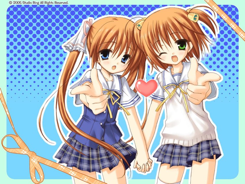 nishimura nanami and nishimura konomi (nanami to konomi no oshiete abc) drawn by muririn