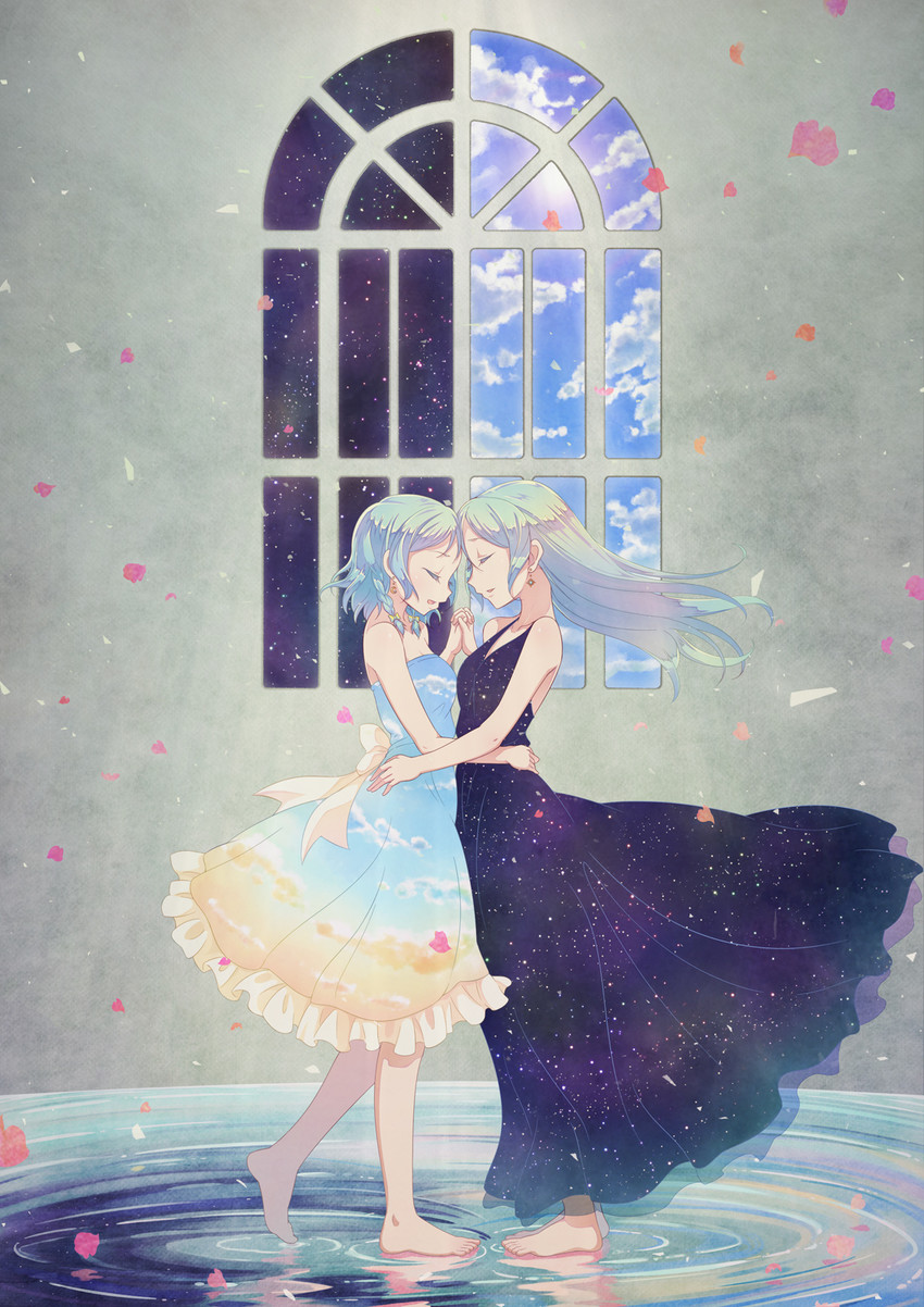 hikawa sayo and hikawa hina (bang dream!) drawn by e20