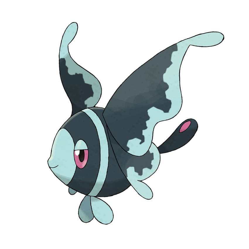 lumineon (pokemon and 1 more) drawn by sugimori_ken