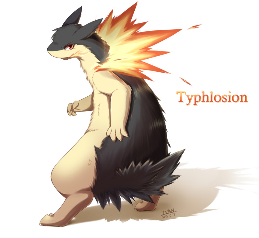 typhlosion (pokemon) drawn by ivan_(ffxazq)