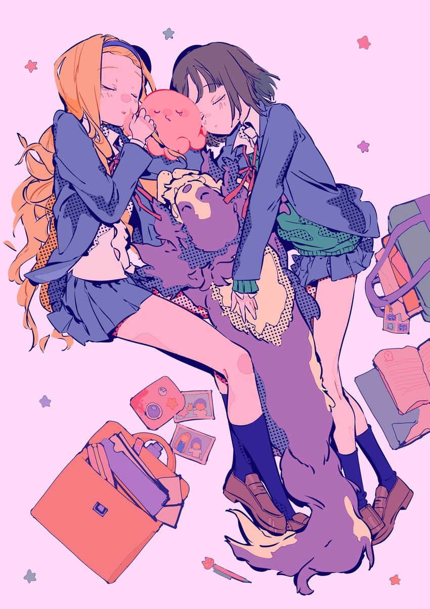 kuze shizuka, takopii, kirarazaka marina, and chappy (takopii no genzai) drawn by matumot
