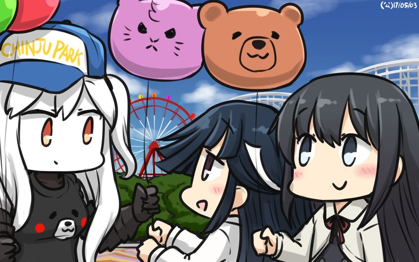asashio, kuma, kumano, asashio kai ni, tama, and 2 more (kantai collection) drawn by hamu_koutarou