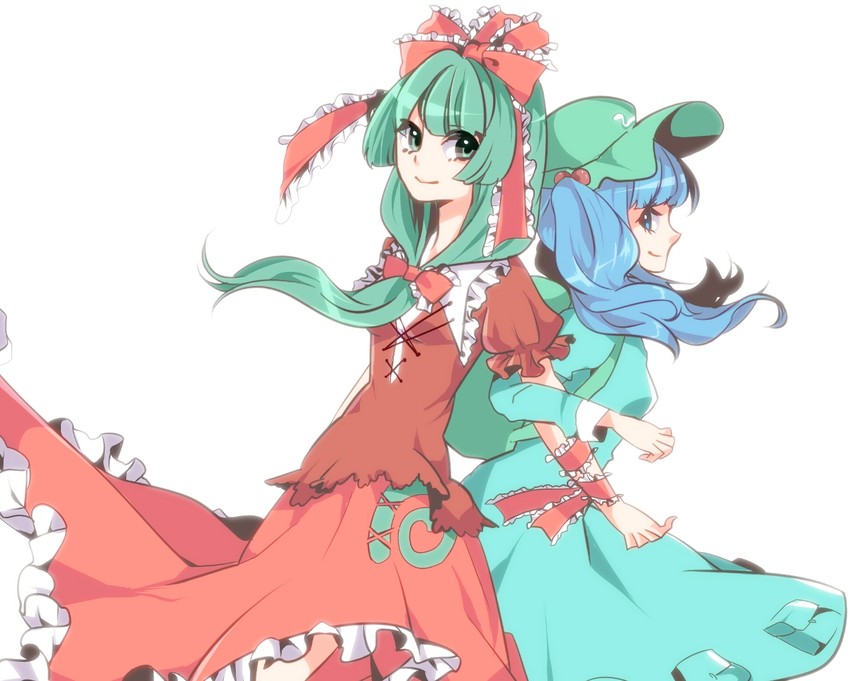 kawashiro nitori and kagiyama hina (touhou) drawn by yuura