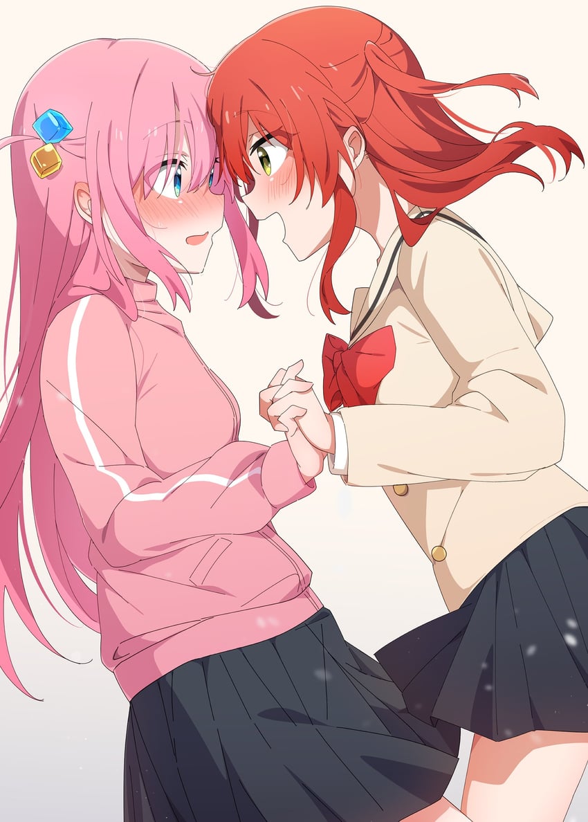gotoh hitori and kita ikuyo (bocchi the rock!) drawn by reikakrzk