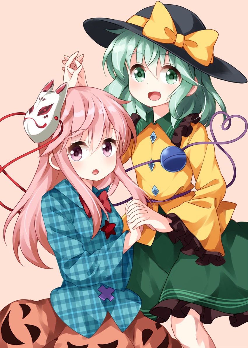 komeiji koishi and hata no kokoro (touhou) drawn by ruu_(tksymkw)