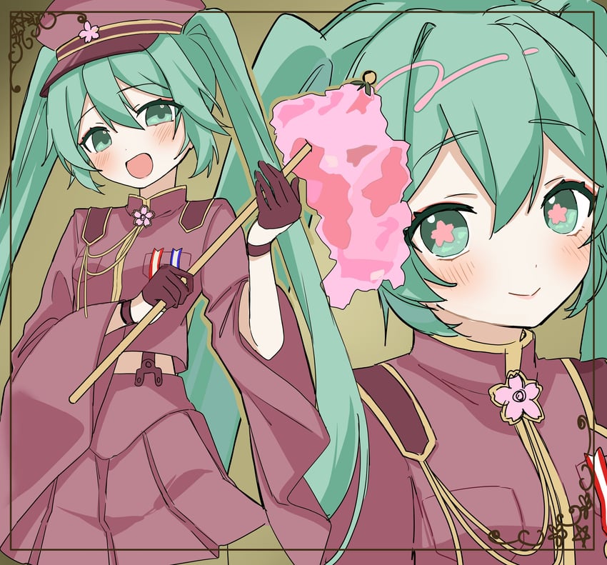 hatsune miku (vocaloid and 1 more) drawn by yukia_1128