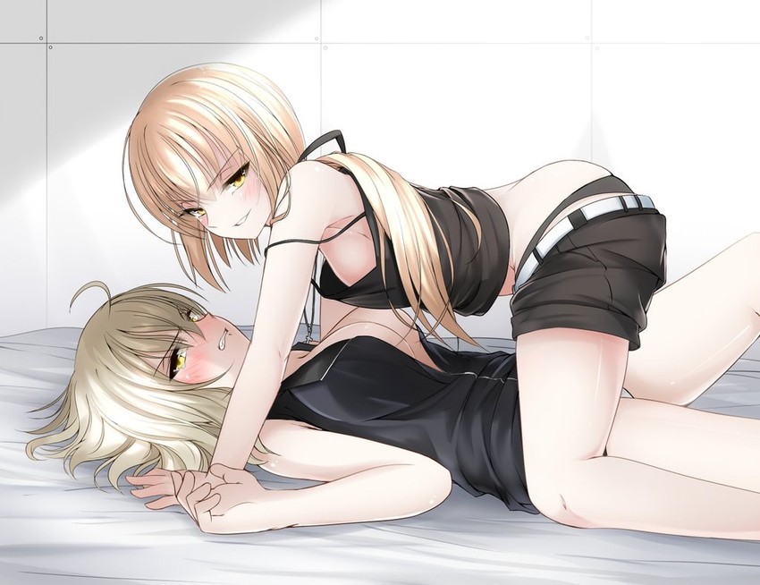 artoria pendragon, jeanne d'arc alter, and saber alter (fate and 1 more) drawn by koro_(tyunnkoro0902)