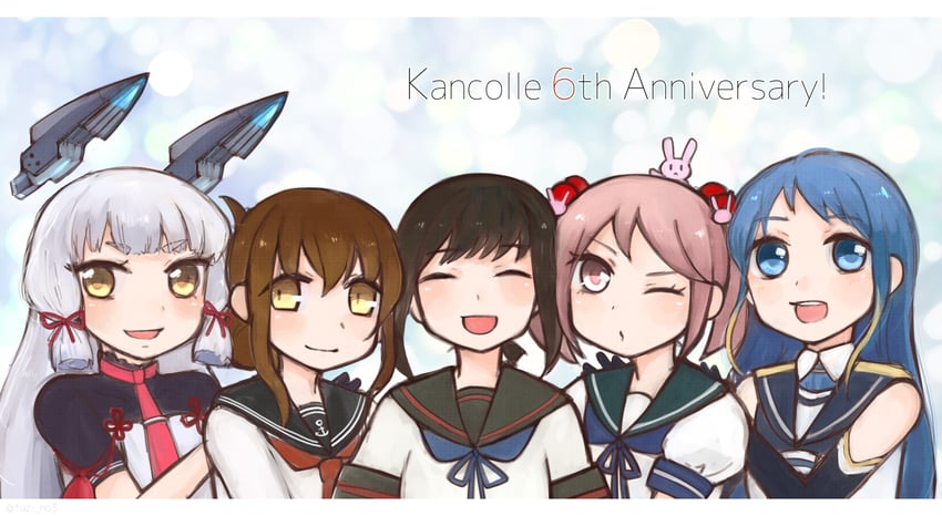 inazuma, fubuki, murakumo, sazanami, samidare, and 3 more (kantai collection) drawn by fuzino