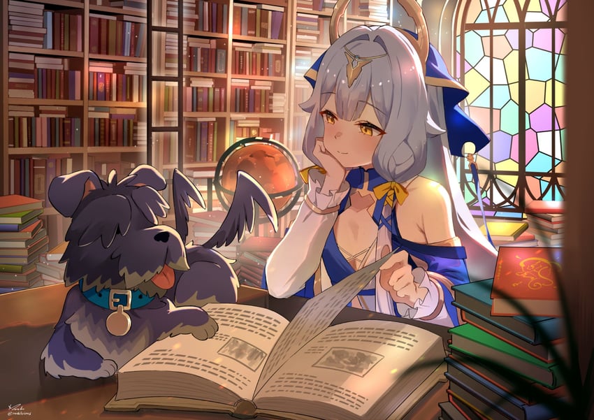 serapeum and duonigue (honkai and 1 more) drawn by mush_(mushlicious)