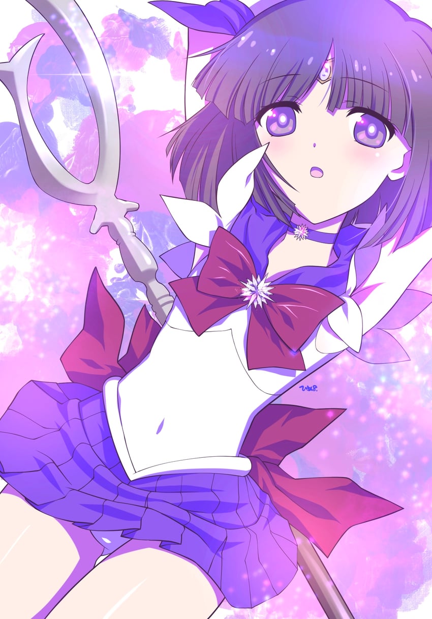 tomoe hotaru and sailor saturn (bishoujo senshi sailor moon) drawn by himehachi_(hime8manga)