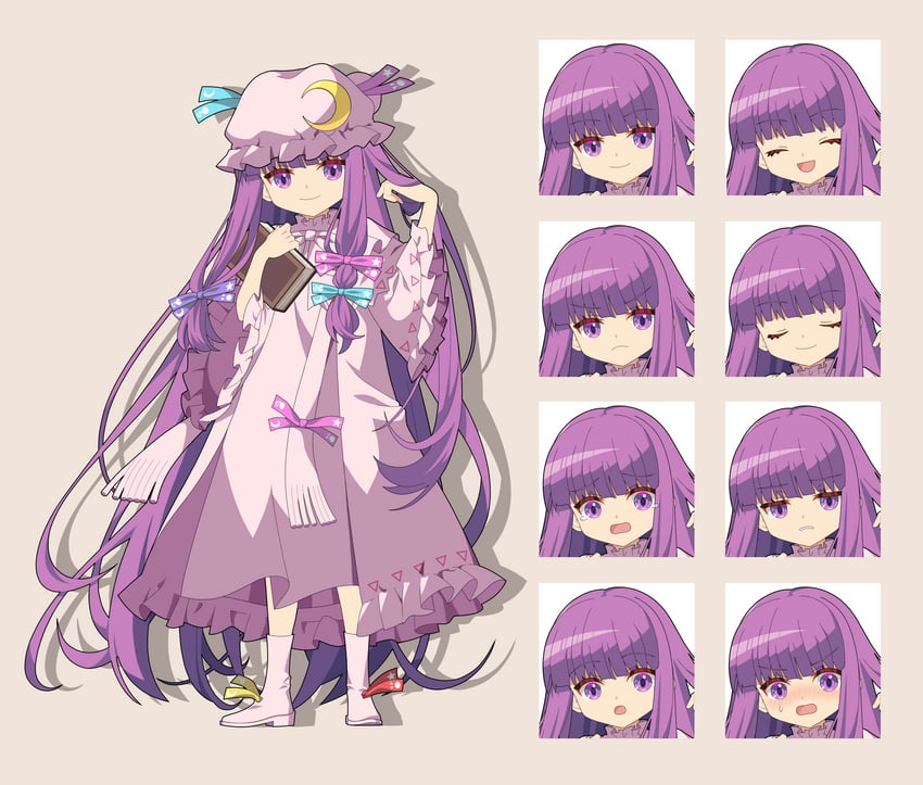 patchouli knowledge (touhou) drawn by 4rion