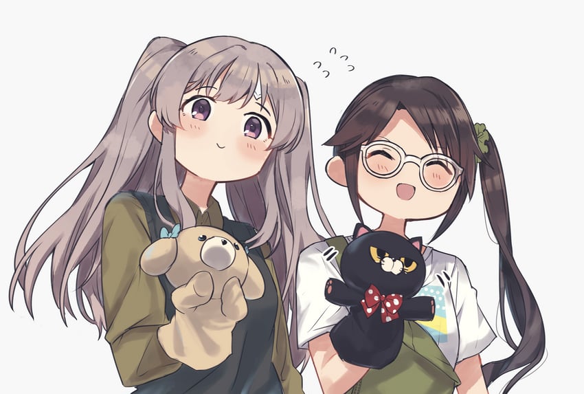yukoku kiriko and mitsumine yuika (idolmaster and 1 more) drawn by hanetsuka