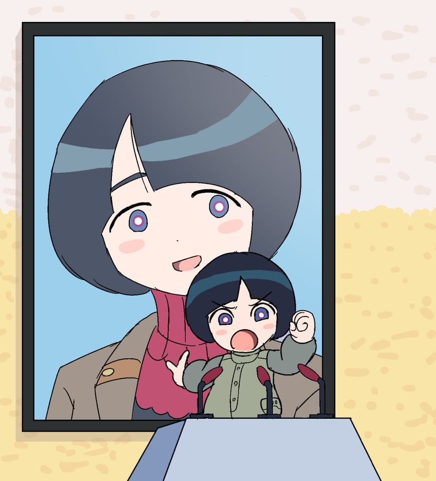shiiko sugai and shiiko sugai's son (gundam and 2 more) drawn by arumike_(arumi)