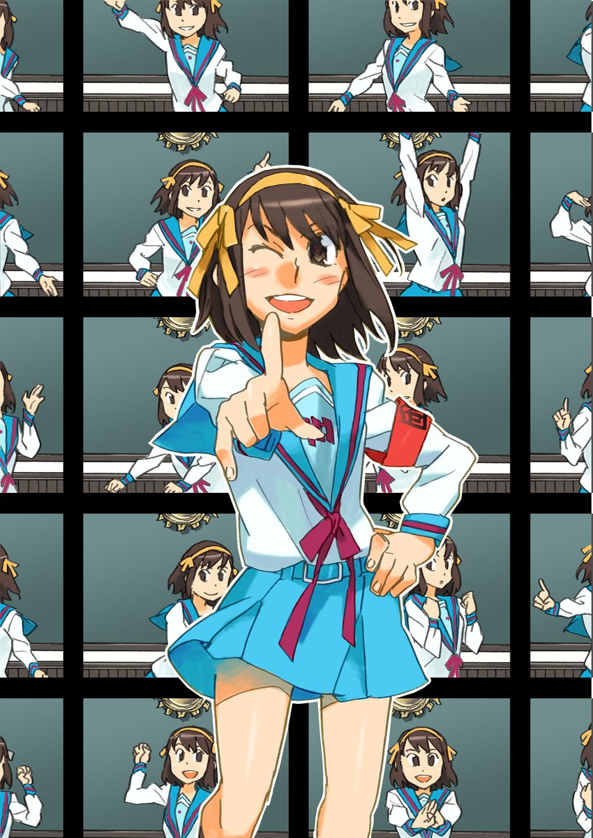 suzumiya haruhi (suzumiya haruhi no yuuutsu) drawn by katou_haruaki