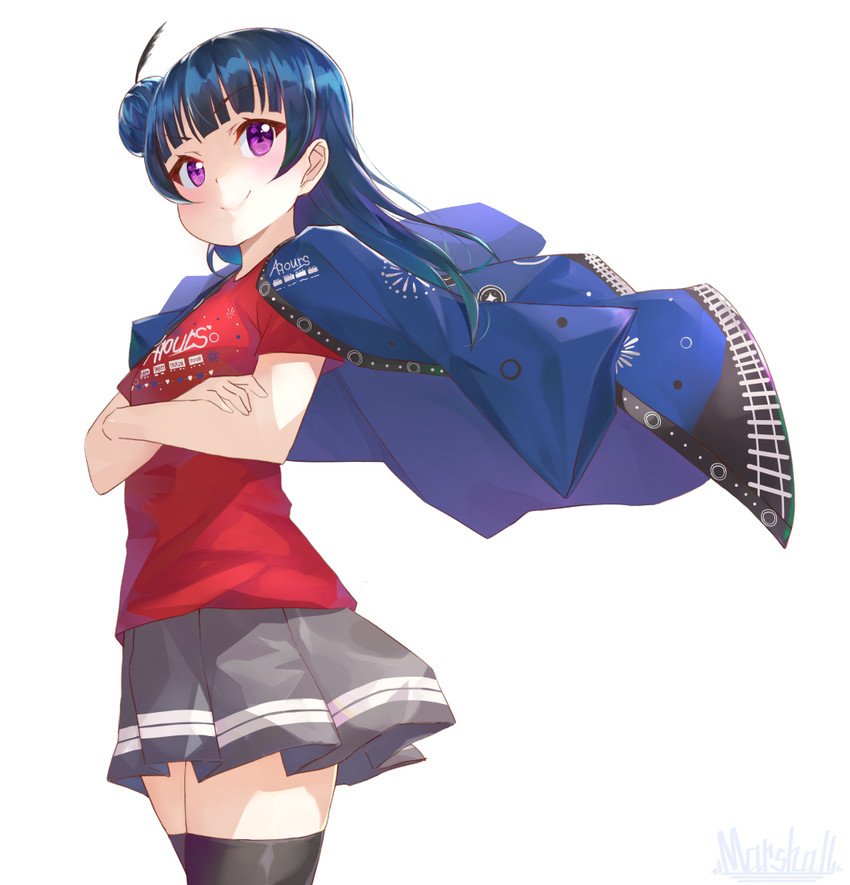 tsushima yoshiko (love live! and 1 more) drawn by marshall_(wahooo)