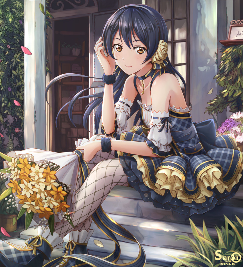sonoda umi (love live! and 2 more) drawn by shamakho