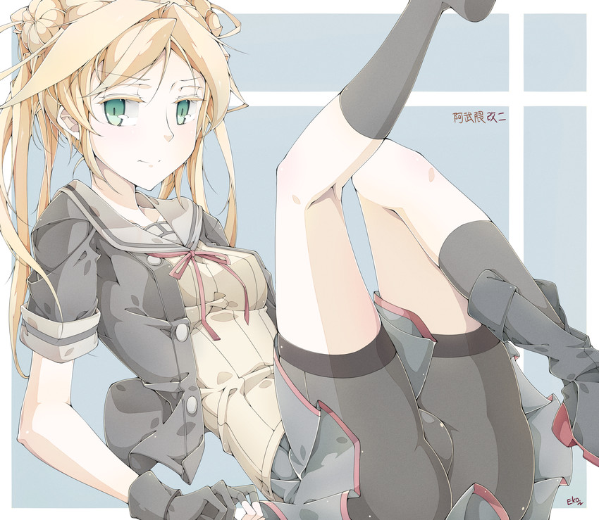 abukuma and abukuma kai ni (kantai collection) drawn by falco_arrow