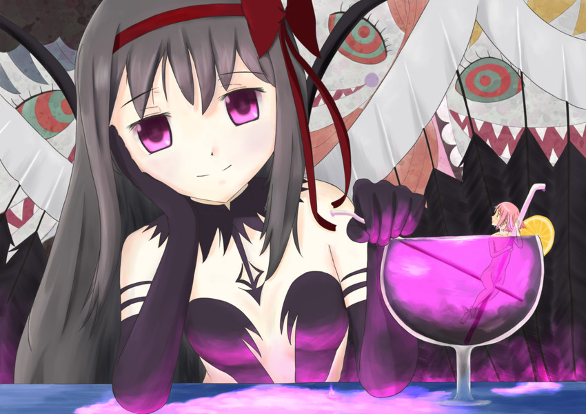 akemi homura, kaname madoka, akuma homura, and clara dolls (mahou shoujo madoka magica and 1 more) drawn by keimatcha