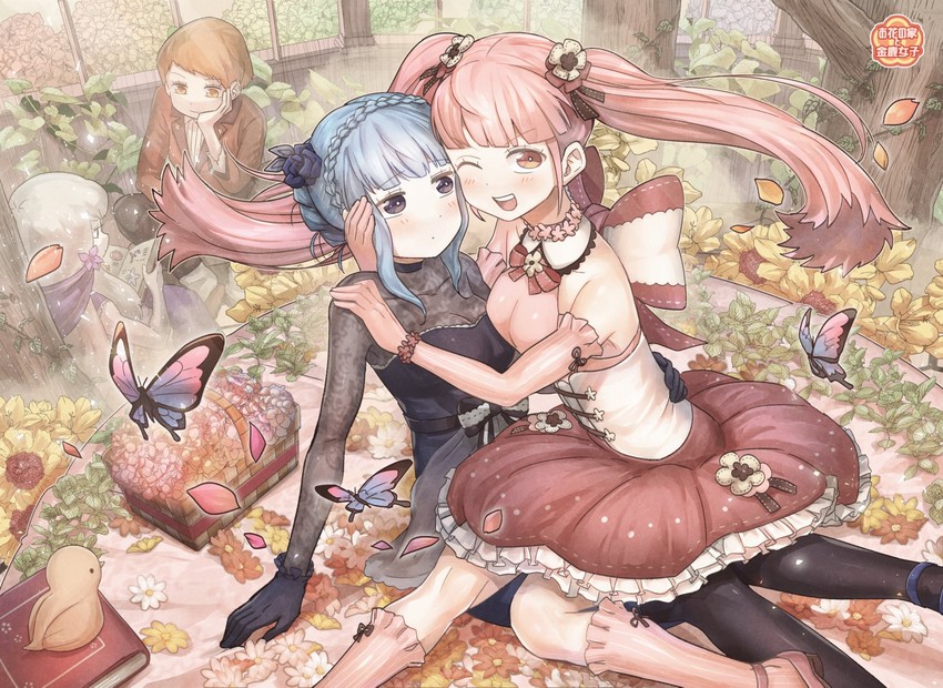 hilda valentine goneril, lysithea von ordelia, marianne von edmund, and leonie pinelli (fire emblem and 1 more) drawn by korokoro_daigorou
