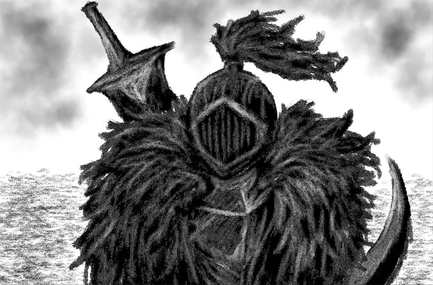 grimm (black souls and 1 more) drawn by sadleyn
