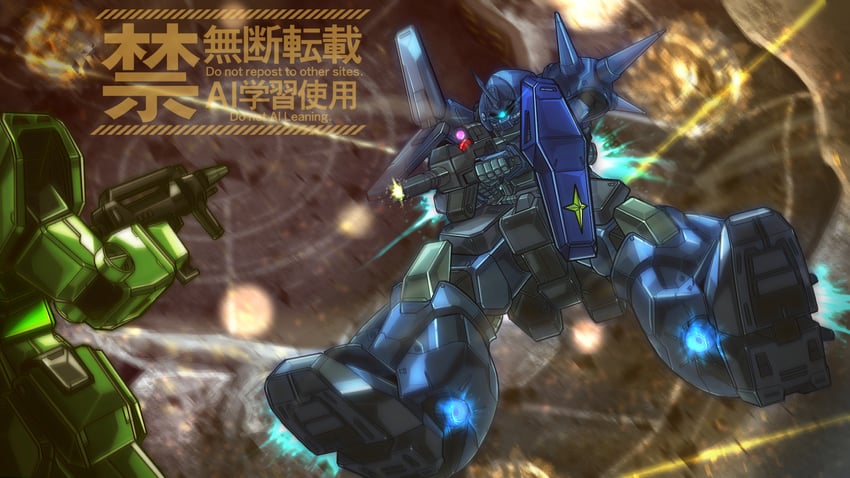 marasai and nemo (gundam and 1 more) drawn by falcon_3611