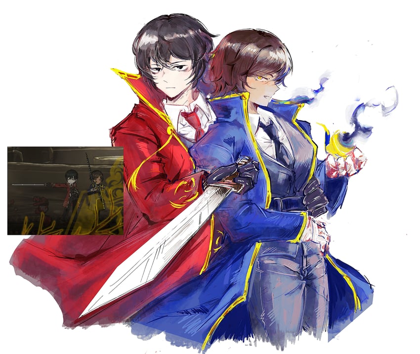 yi sang and outis (project moon and 1 more) drawn by yinghui031230