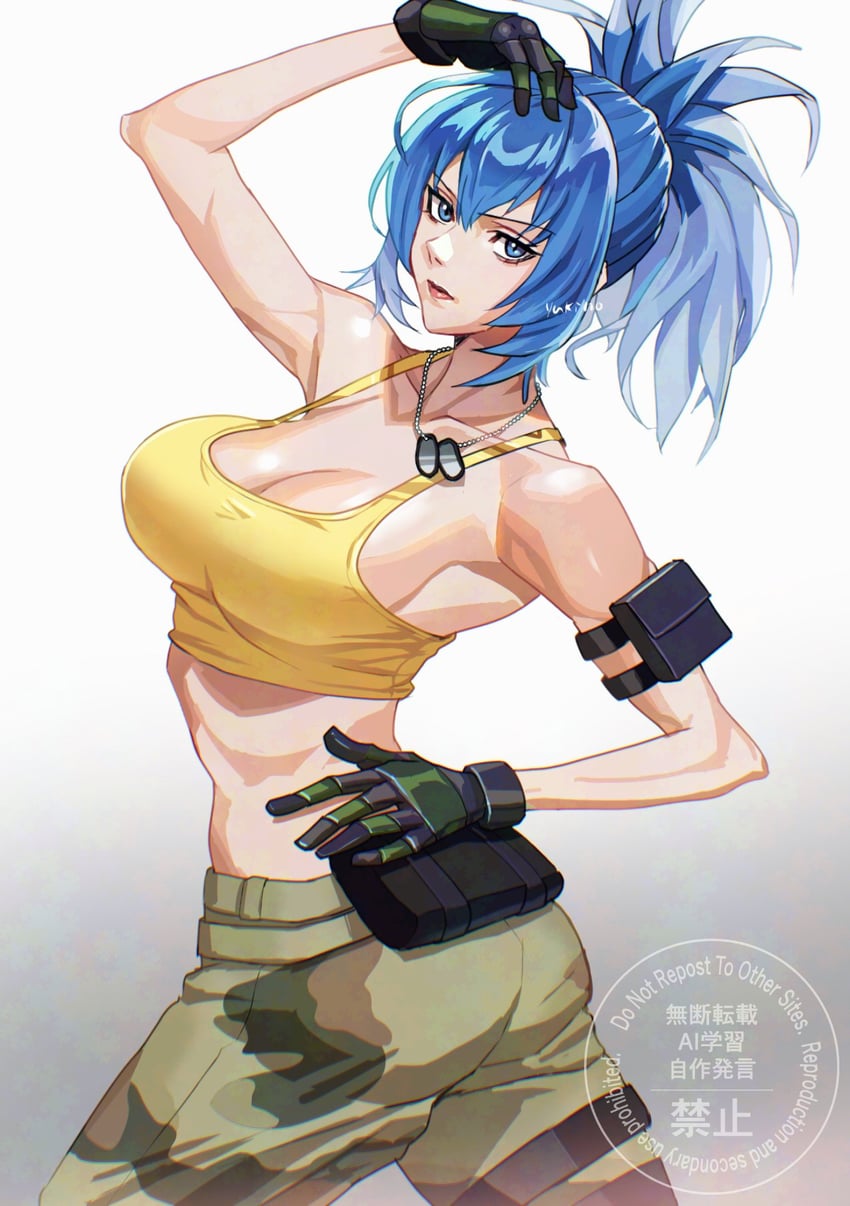 leona heidern (the king of fighters and 1 more) drawn by yukinoshin_f
