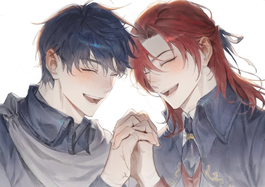 cale henituse and choi han (lout of count's family) drawn by monchya_33