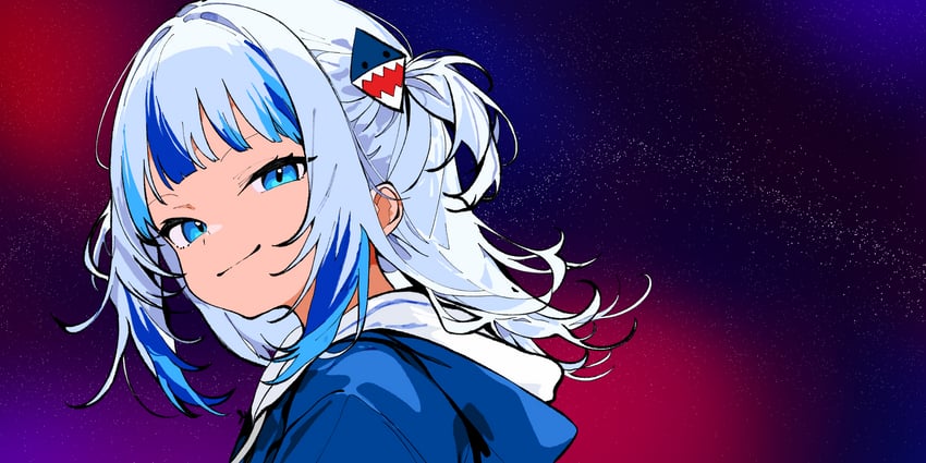 gawr gura (hololive and 1 more) drawn by xmys