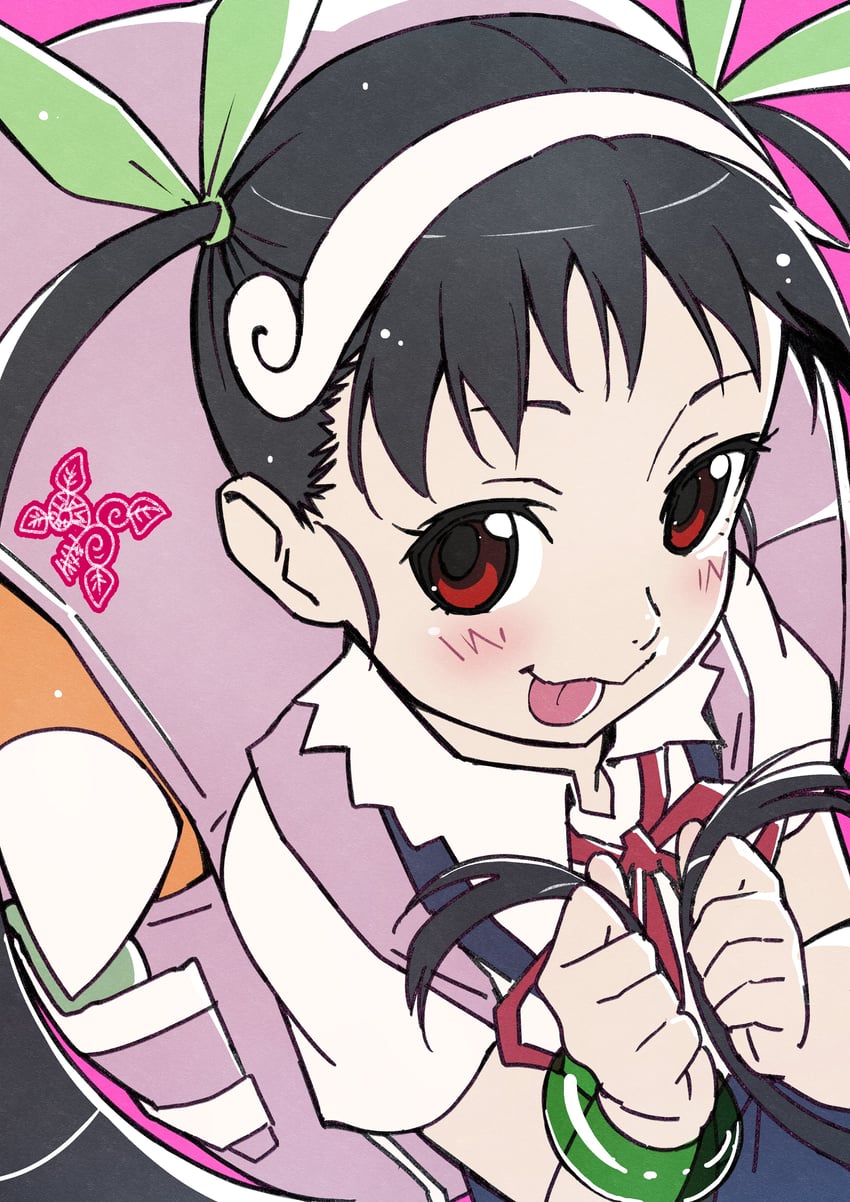 hachikuji mayoi (monogatari and 1 more) drawn by makicha_(sasurainopink)