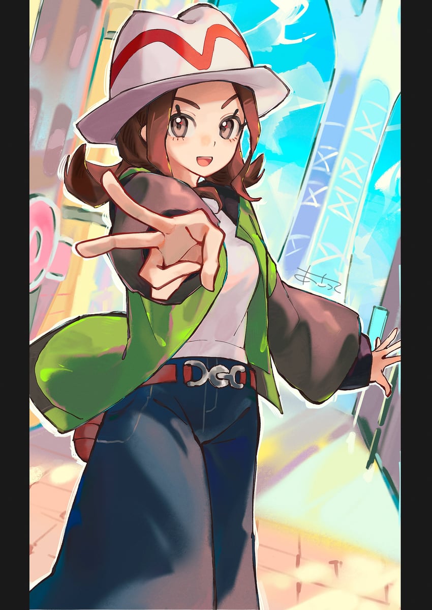 harmony (pokemon and 1 more) drawn by asatte_3z