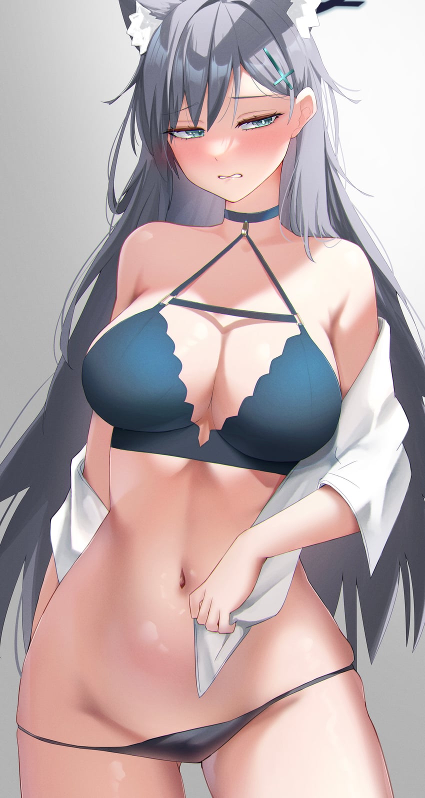 shiroko and shiroko terror (blue archive) drawn by katagiri_nanoka