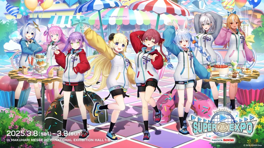 houshou marine, usada pekora, tokoyami towa, amane kanata, shirogane noel, and 3 more (hololive and 1 more)