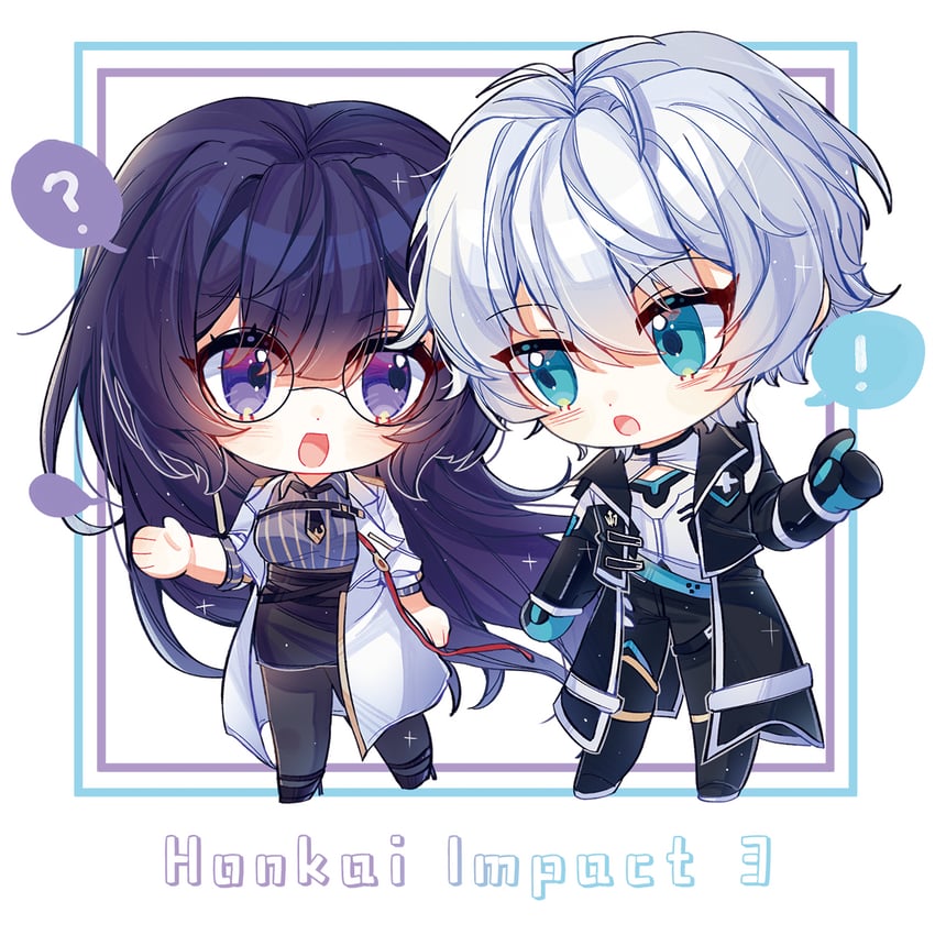 kevin kaslana and mei (honkai and 1 more) drawn by xinjinjumin752173966910