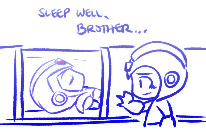 x and mega man (mega man and 1 more) drawn by picmurasaki