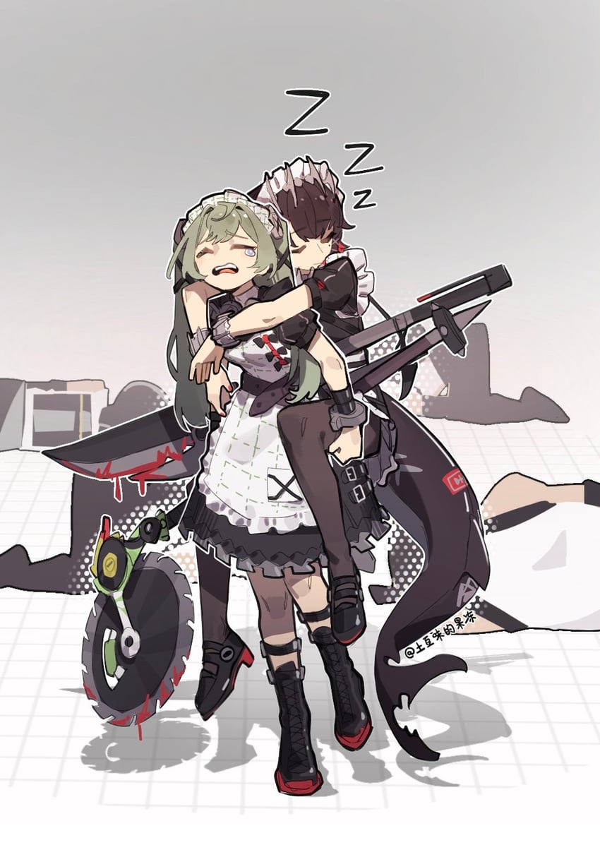 ellen joe and corin wickes (zenless zone zero) drawn by tudouwei_de_guodong