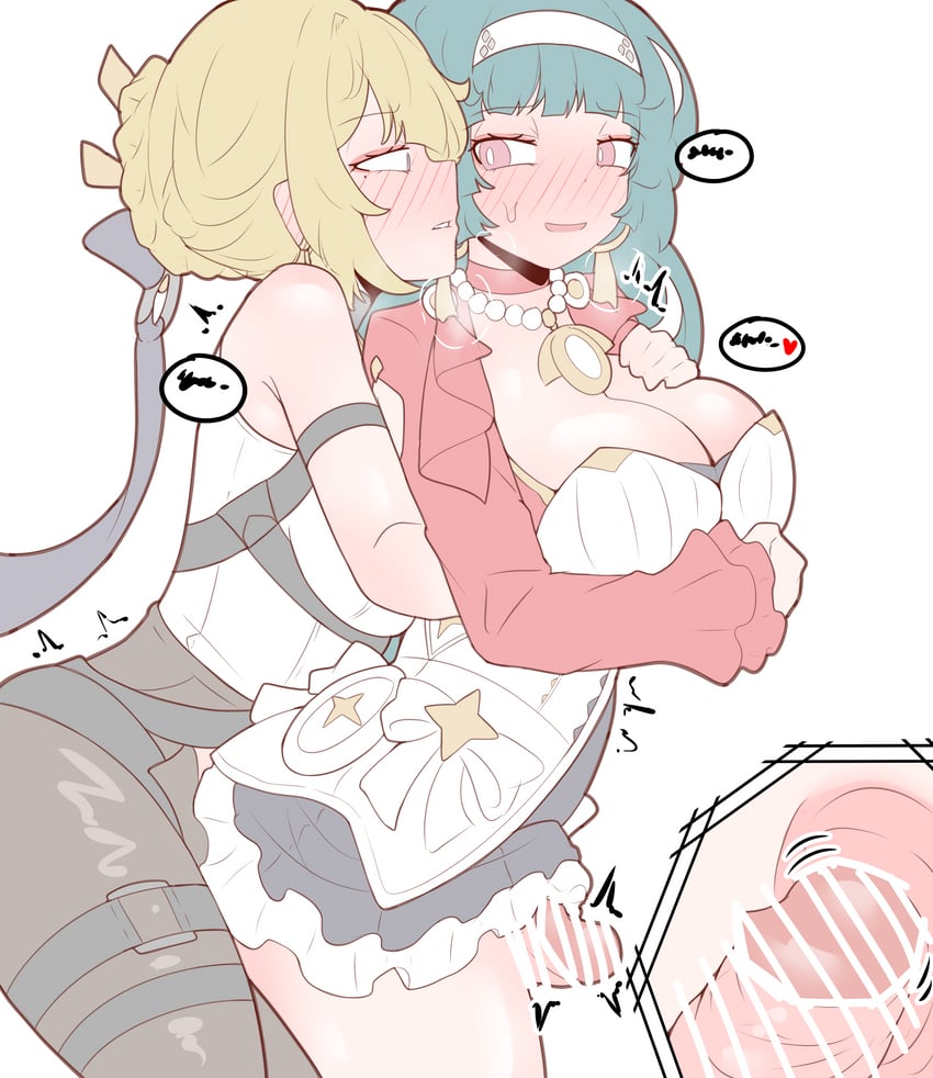 evelyn chevalier and astra yao (zenless zone zero) drawn by physisyoon