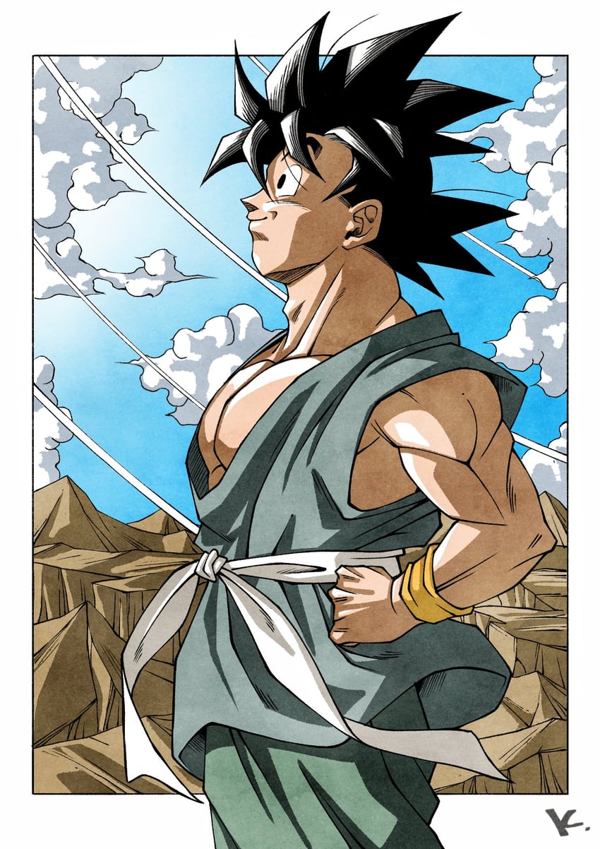 son goku (dragon ball and 1 more) drawn by kakeru_(dbskakeru)