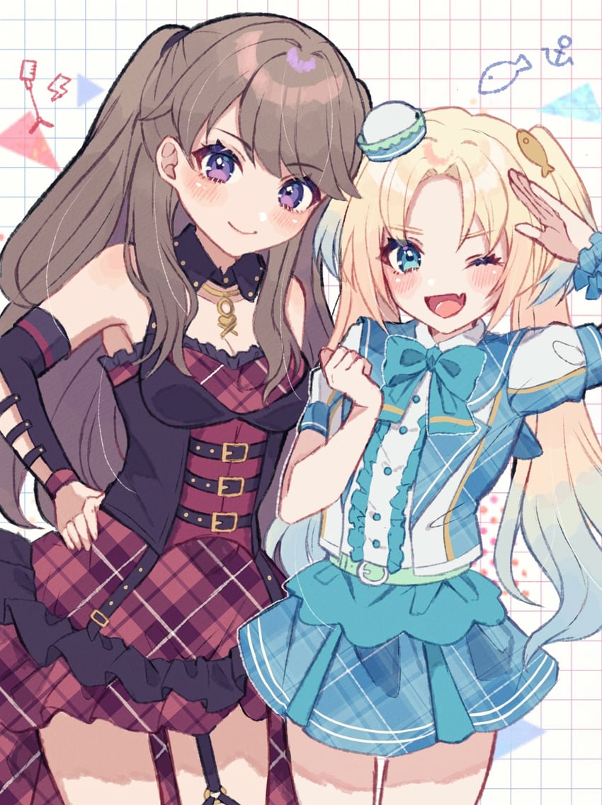 fujishima megumi and osawa rurino (love live! and 1 more) drawn by shimada_(smd_dms)