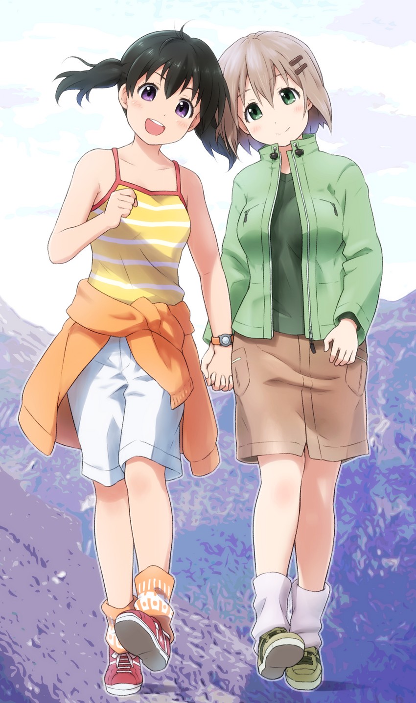 yukimura aoi and kuraue hinata (yama no susume) drawn by shirosato